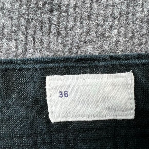 Gap Shorts Adult 36 Black Flat Front Chino Linen Cotton Mens 10" Inseam - Picture 5 of 11